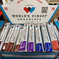 May be an image of chocolate bar and text